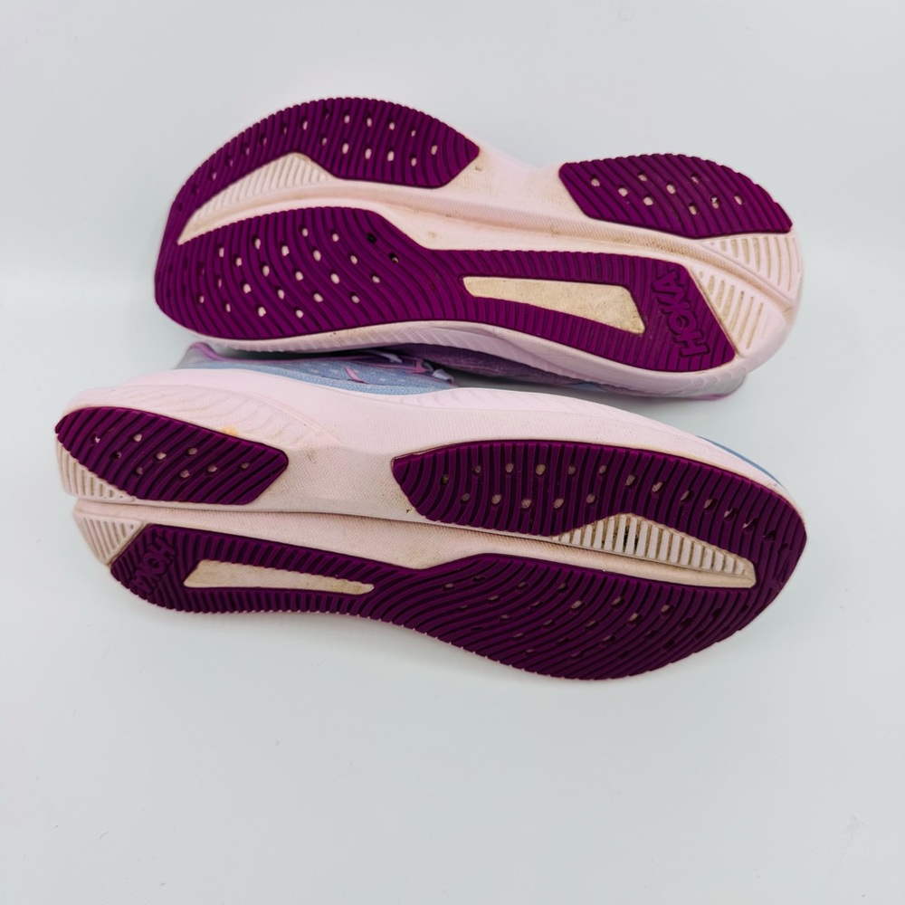 HOKA Mach 6 Youth Running Sneakers Color Grape Agate/Lupine SZ 3.5 Youth - Picture 6 of 9